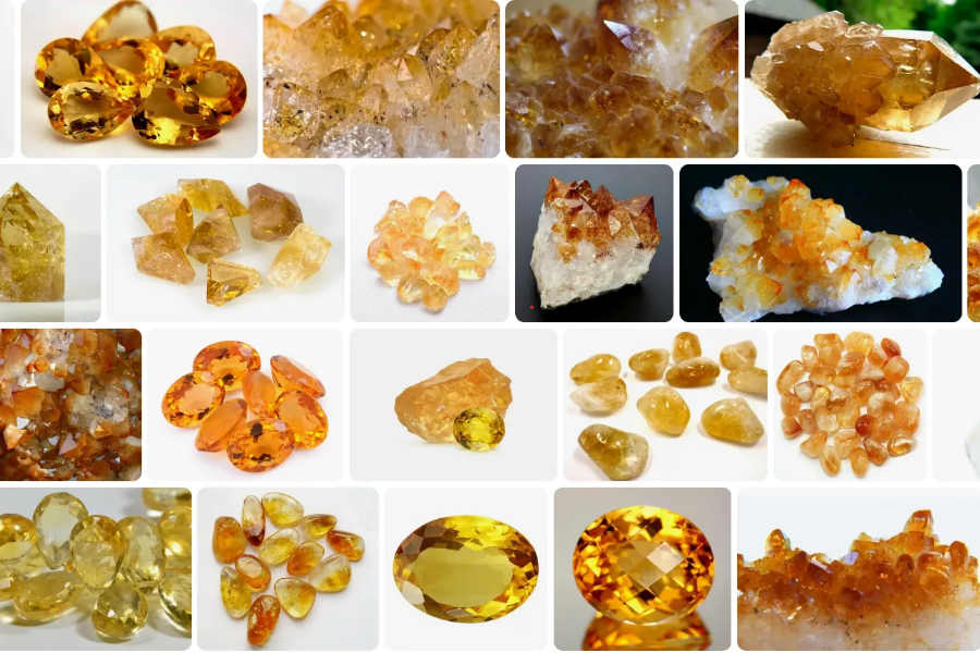 Đá phong thủy mệnh Thổ thạch anh vàng